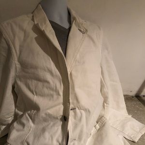 Men’s Gap white denim blazer size Xl